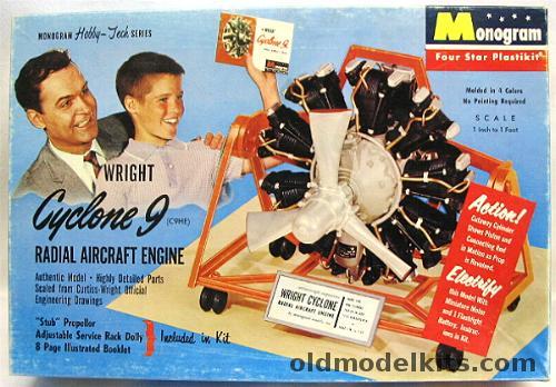 Monogram 1/12 Wright Cyclone 9 Radial Engine (C9HE), PE52-198 plastic model kit